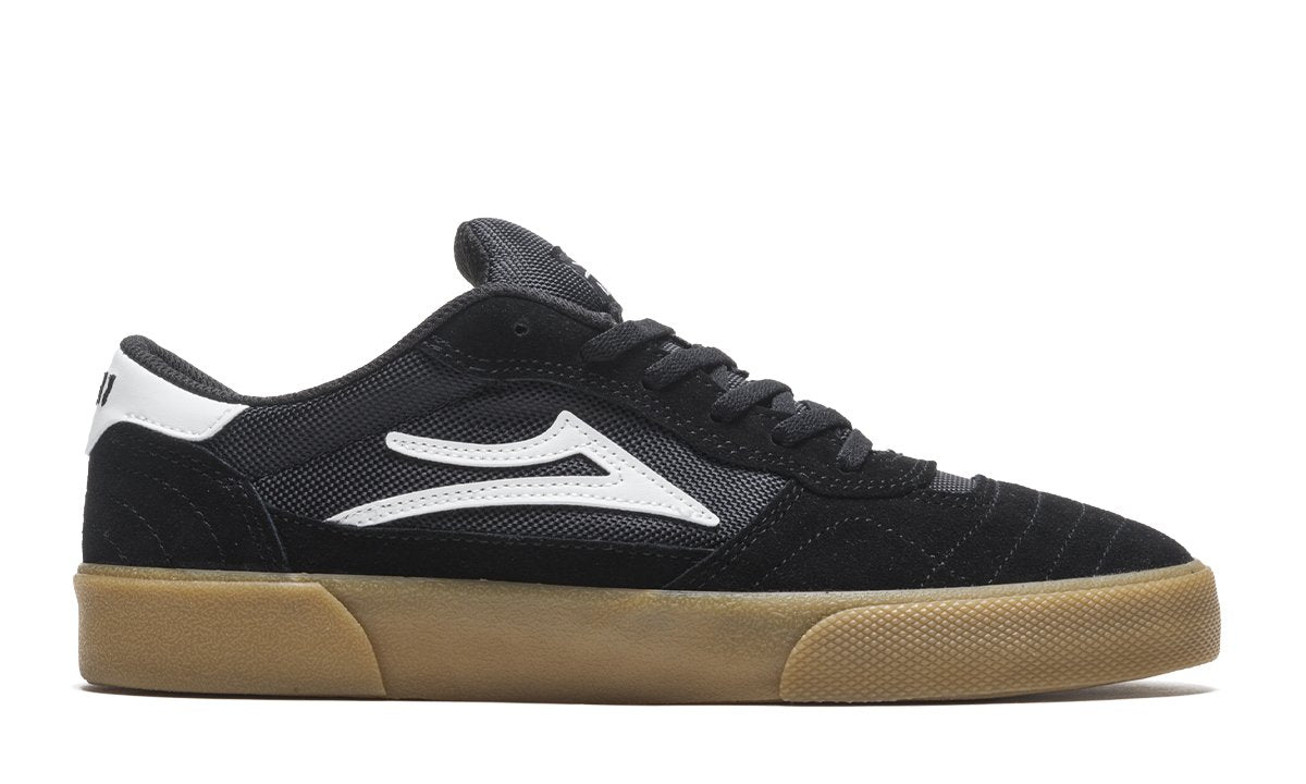 Lakai Shoes Cambridge Black Gum Suede USA SIZE Skateboard Sneakers