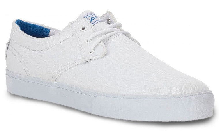 Lakai Shoes Daly White Canvas Usa Size Skateboard Sneakers