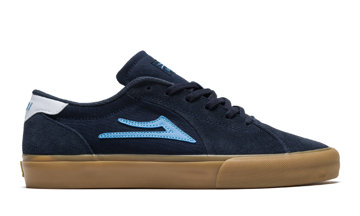 Lakai Shoes Flaco II Navy/Gum Suede US SIZE Skateboard Sneakers