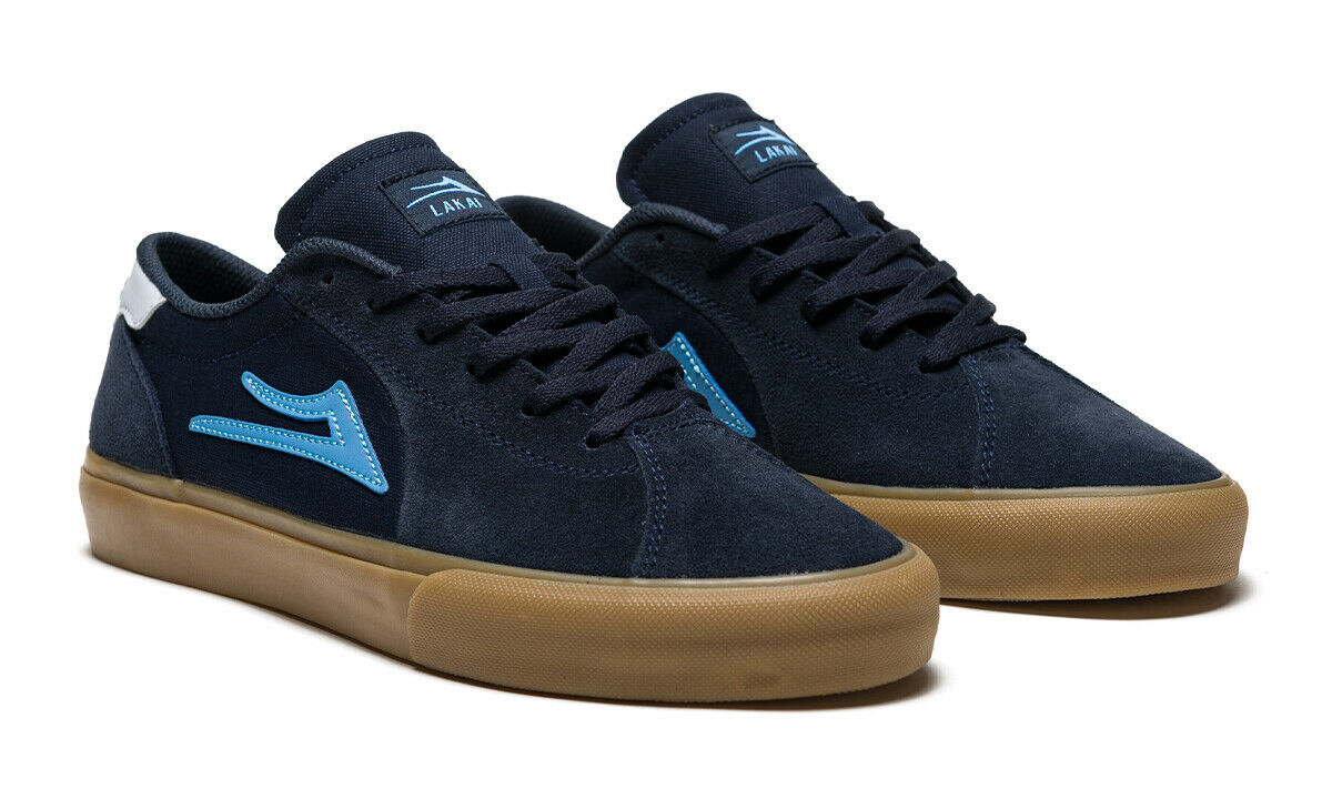 Lakai Shoes Flaco Ii Navy Gum Suede Us Size Skateboard Sneakers