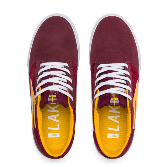 Lakai Shoes Griffin Burgundy Cardinal Suede USA SIZE Skateboard Sneakers