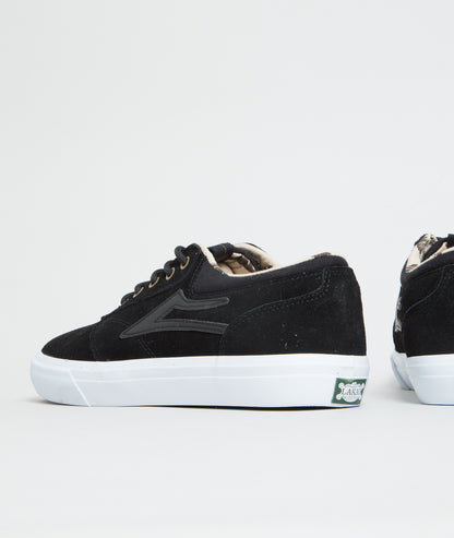 Lakai Shoes Griffin (Duck Pack) Black White Suede USA SIZE Skateboard Sneakers