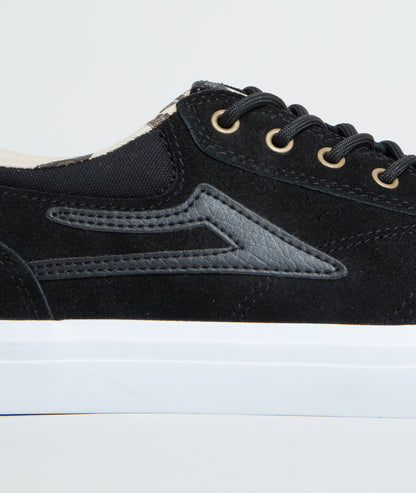 Lakai Shoes Griffin (Duck Pack) Black White Suede USA SIZE Skateboard Sneakers