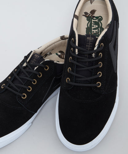 Lakai Shoes Griffin (Duck Pack) Black White Suede USA SIZE Skateboard Sneakers