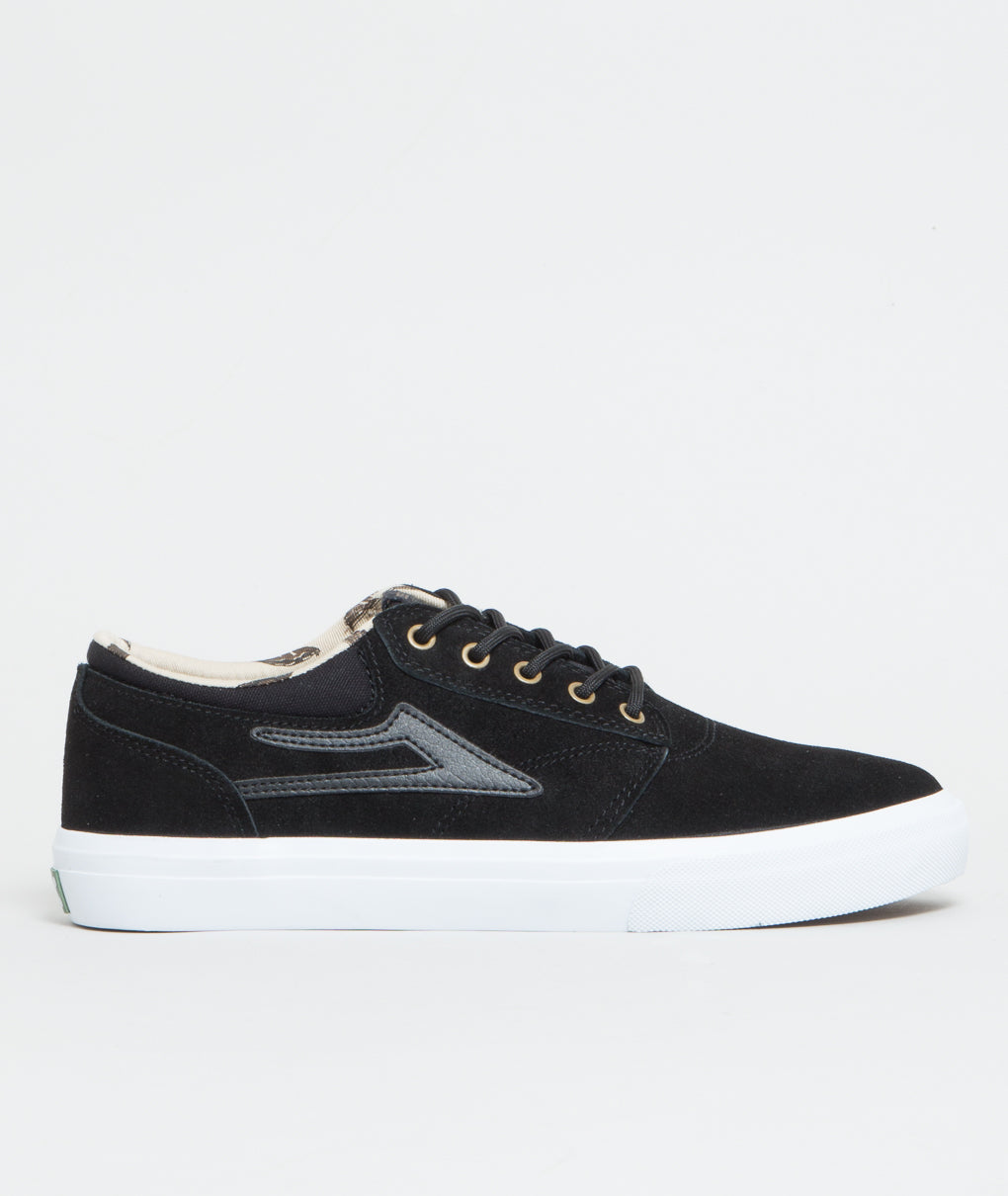 Lakai Shoes Griffin (Duck Pack) Black White Suede USA SIZE Skateboard Sneakers