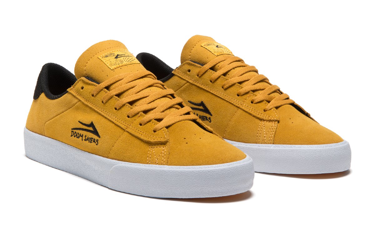 Lakai Shoes Newport X Doomsayers Gold Suede Us Size Skateboard Sneakers