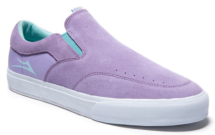 Lakai Shoes Owen Vlk Lavender Suede Slip On Usa Size Skateboard Sneakers