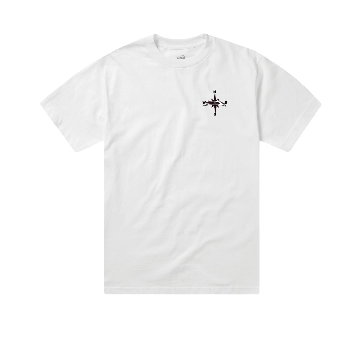 Lakai Shoes Tee Capps Compass White Mens Skateboard T Shirt