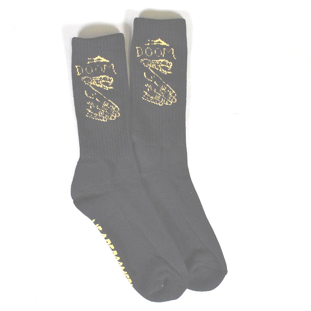 Lakai Shoes x Doomsayers Socks Black OSFM Limited Edition Skateboard Sox