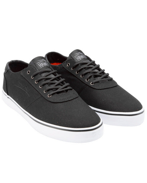 Lakai Shoes Manchester Lean Riley Hawk Black Canvas US SIZE Skateboard Sneakers