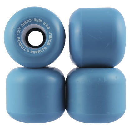 Powell Peralta Skateboard Wheels Bones Mini Cubic Blue 64mm 95a 2005 Reissue