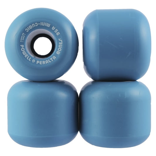 Powell Peralta Skateboard Wheels Bones Mini Cubic Blue 64mm 95a 2005 Reissue