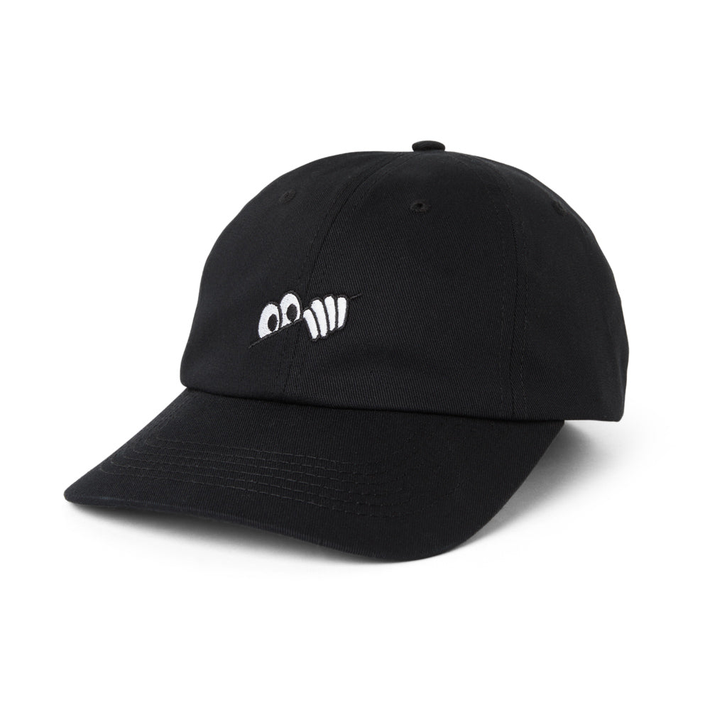 Last Resort Ab Cap Eyes 6 Panel Black Strapback Skateboard Hat