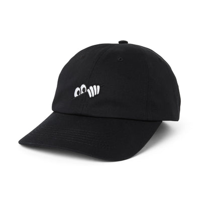 Last Resort AB Cap Eyes 6-Panel Black Strapback Skateboard Hat