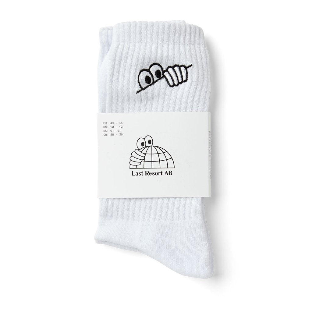 Last Resort Ab Socks White Size 10 12 New Skateboard Sox