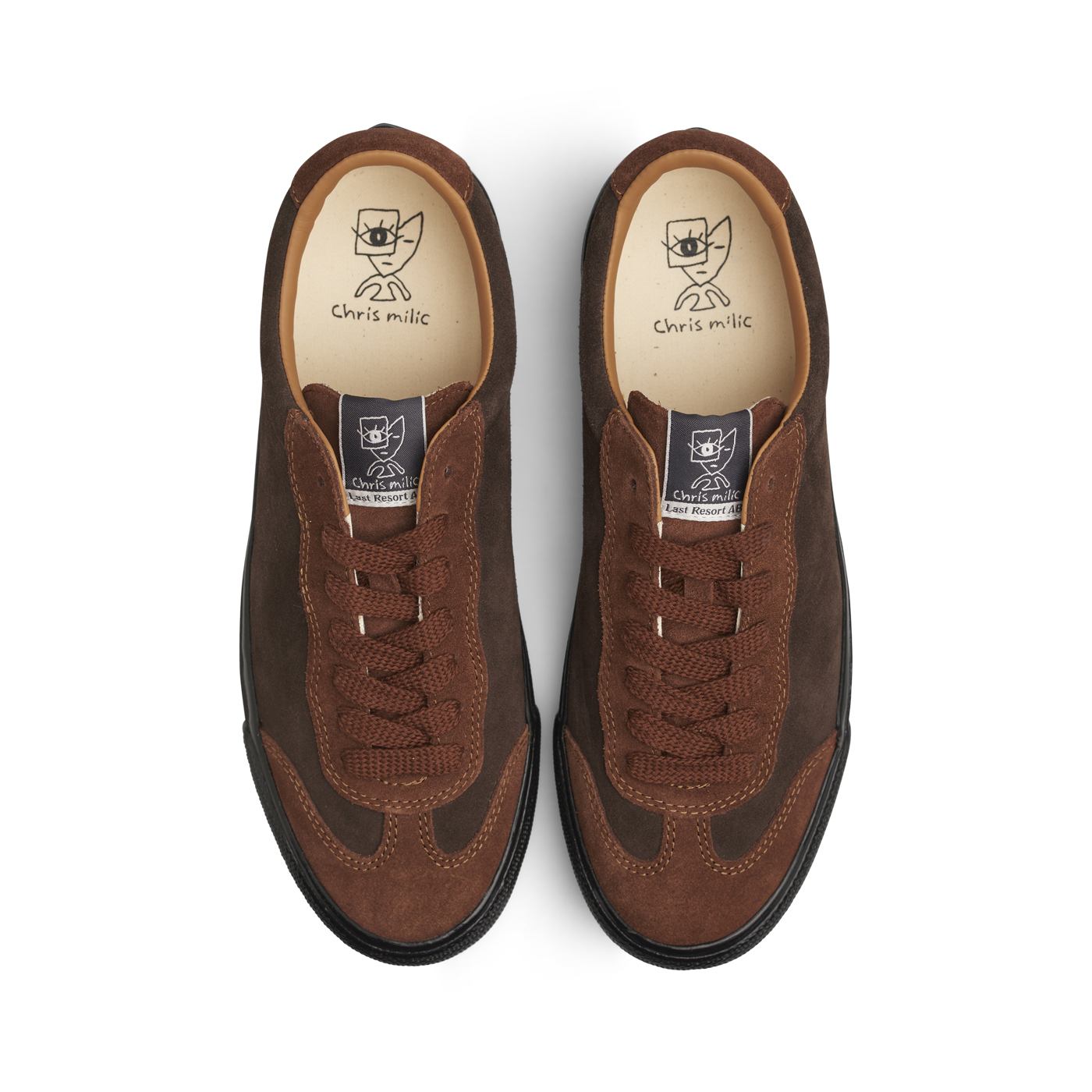 Last Resort AB Shoes VM004 Chris Milic Suede Duo Brown Black US Sneakers