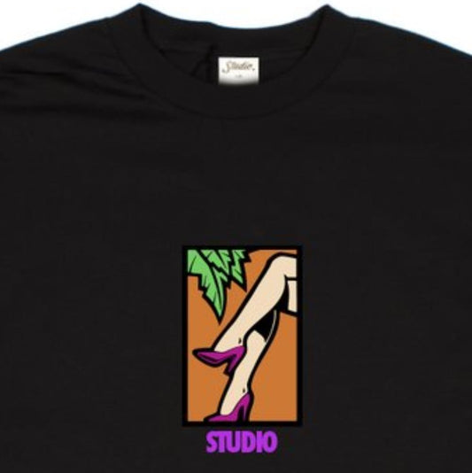 Studio L/S Tee Legs Black Long Sleeve Skateboard T-Shirt