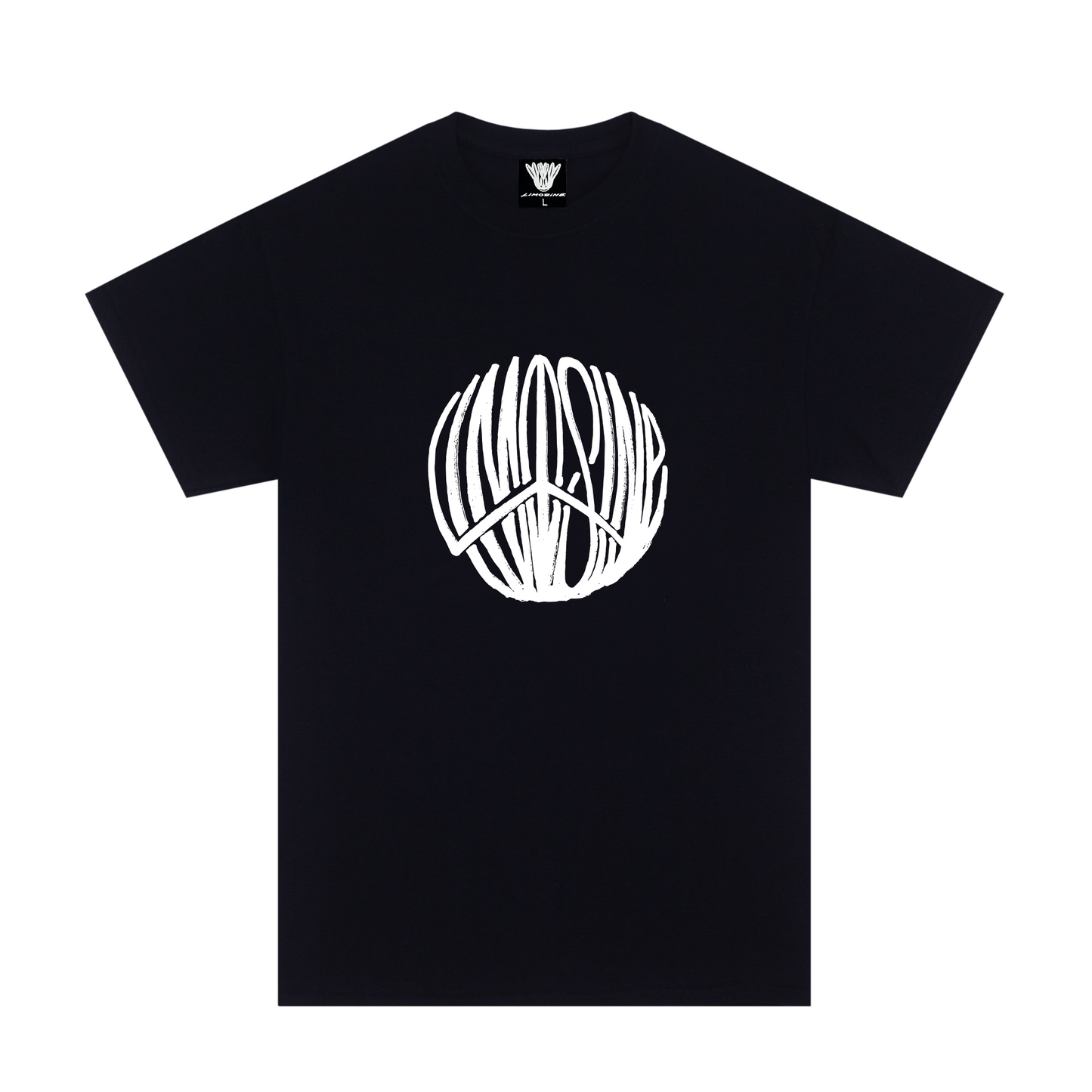 Limosine Tee Peace Black Skateboard T-Shirt