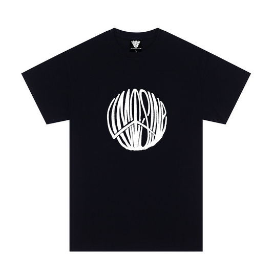 Limosine Tee Peace Black Skateboard T-Shirt