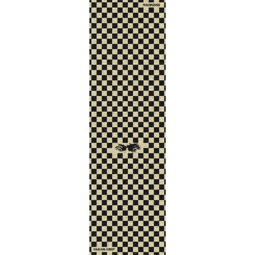 Madness Skateboards Grip Tape Checkered View Clear Full Deck Griptape