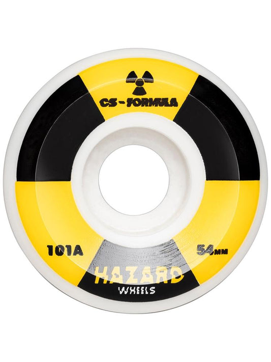 Hazard Skateboard Wheels Radio Active CS Conical White 56MM