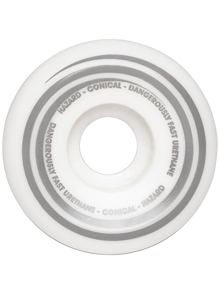 Hazard Skateboard Wheels Radio Active CS Conical White 56MM
