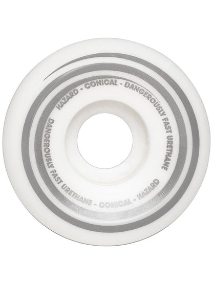 Hazard Skateboard Wheels Radio Active CS Conical White 56MM