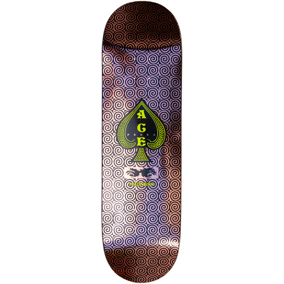 Madness Skateboard Deck Ace Card Impact Light Ace Pelka Bronze 8 75