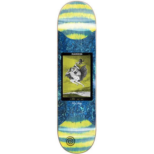 Madness Skateboard Deck Alla Popsicle R7 Slick Green Swirl 8.625"
