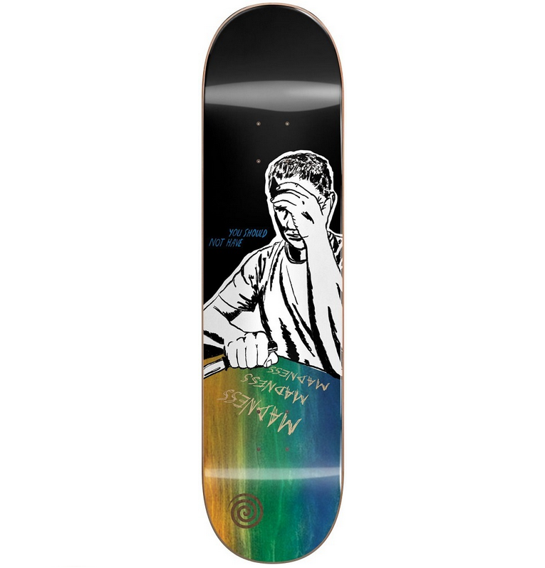 Madness Skateboard Deck Engraved 9 R7