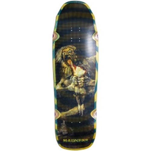 Madness Skateboard Deck Halftone Son GREEN SWIRL 9.5" R7 (Francisco Goya)