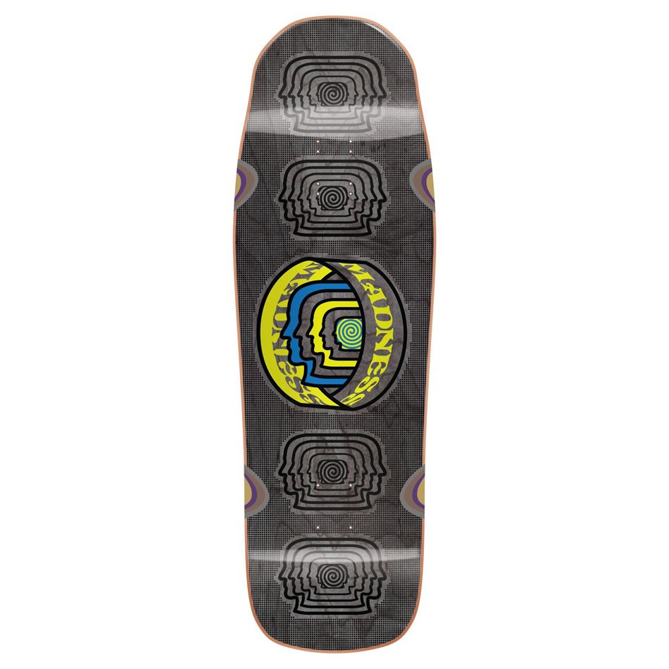Madness Skateboard Deck Head Blunt R7 Black 10"