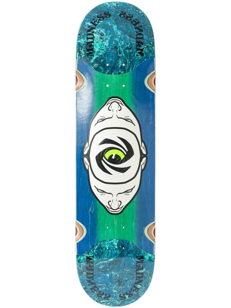 Madness Skateboard Deck Minds Eye Popsicle Slick Blue Green 8 125