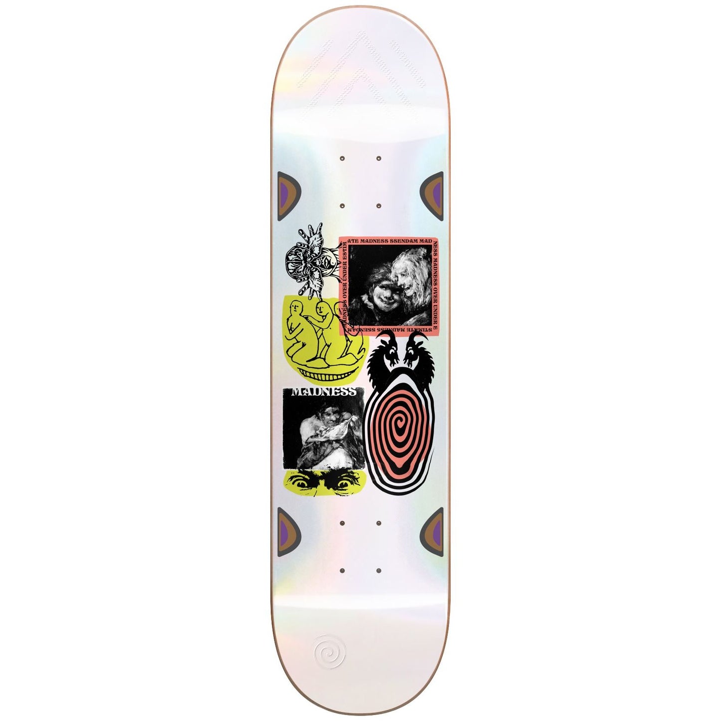 Madness Skateboard Deck Schizo R7 Pearl White 8.5"