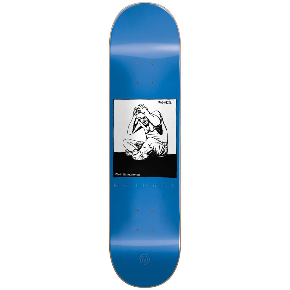 Madness Skateboard Deck Stressed Popsicle Blue White R7 8 375