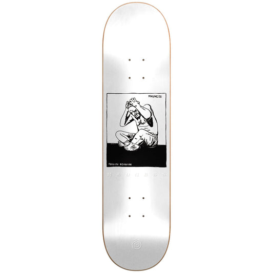 Madness Skateboard Deck Stressed Popsicle R7 White 8.375"