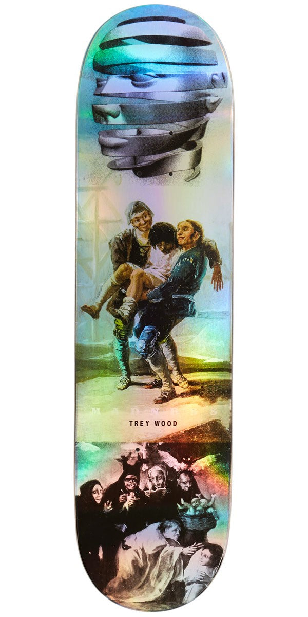 Madness Skateboard Deck Trey Blackout R7 Holographic 8 25