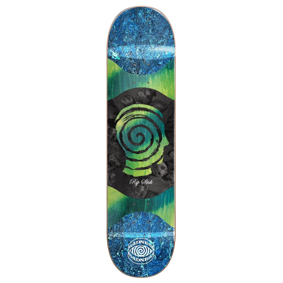 Madness Skateboard Deck Voices R7 Slick Blue Green 8 125