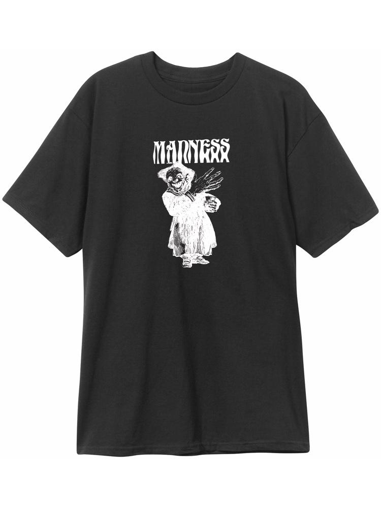 Madness Tee Back Hand Vintage Black Skateboard T Shirt