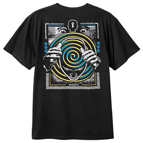 Madness Tee Sporadic Vintage Black Skateboard T-Shirt