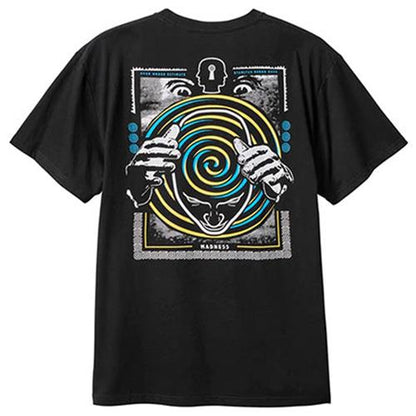 Madness Tee Sporadic Vintage Black Skateboard T-Shirt