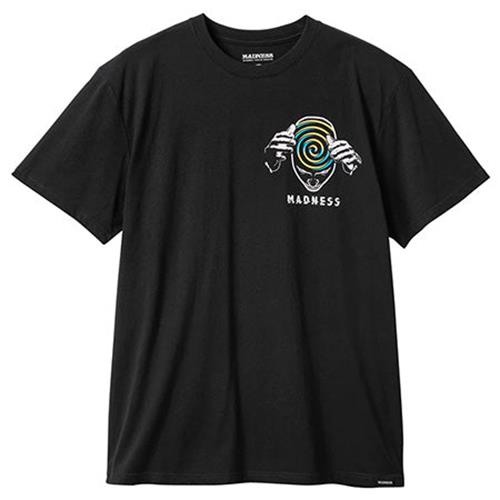 Madness Tee Sporadic Vintage Black Skateboard T-Shirt