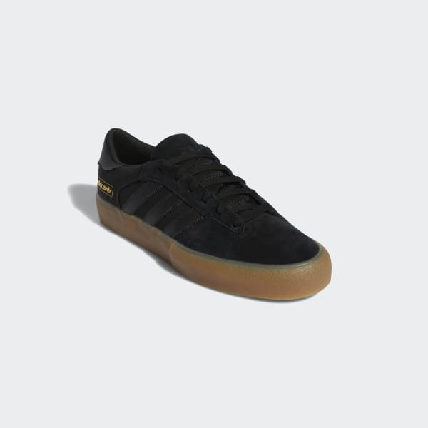 Adidas Shoes Matchbreak Super Core Black Black Gold Metallic Skateboard Sneakers