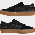 Adidas Shoes Matchbreak Super Core Black Black Gold Metallic Skateboard Sneakers