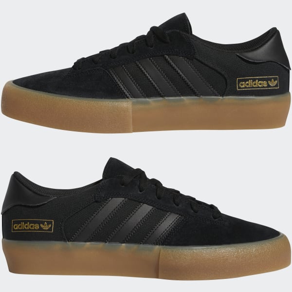 Adidas Shoes Matchbreak Super Core Black Black Gold Metallic Skateboard Sneakers
