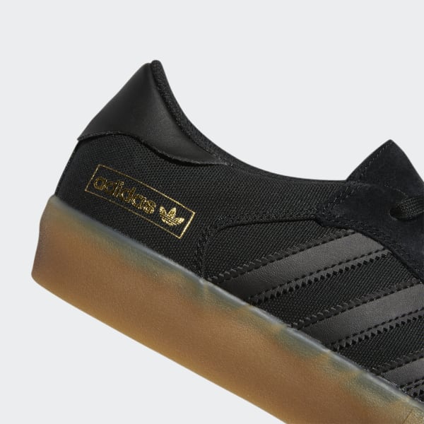 Adidas Shoes Matchbreak Super Core Black Black Gold Metallic Skateboard Sneakers