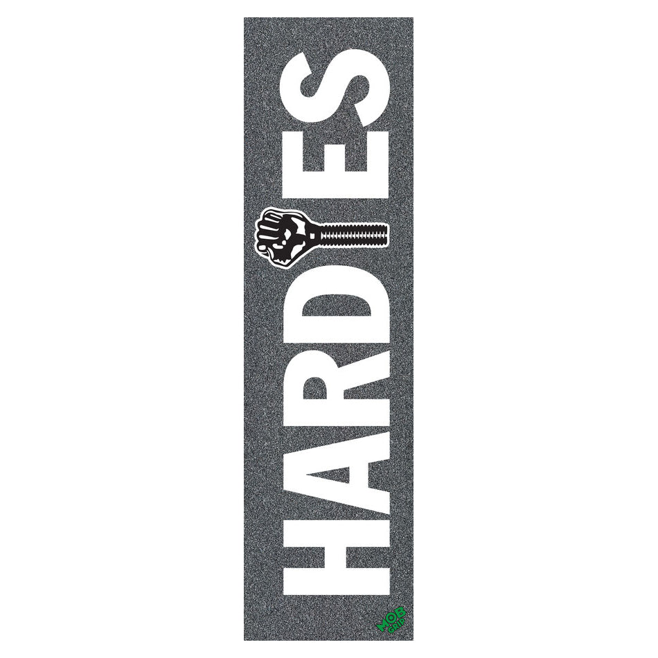 MOB Grip x Hardies Bold WHITE Air Bubble Free Skateboard Griptape