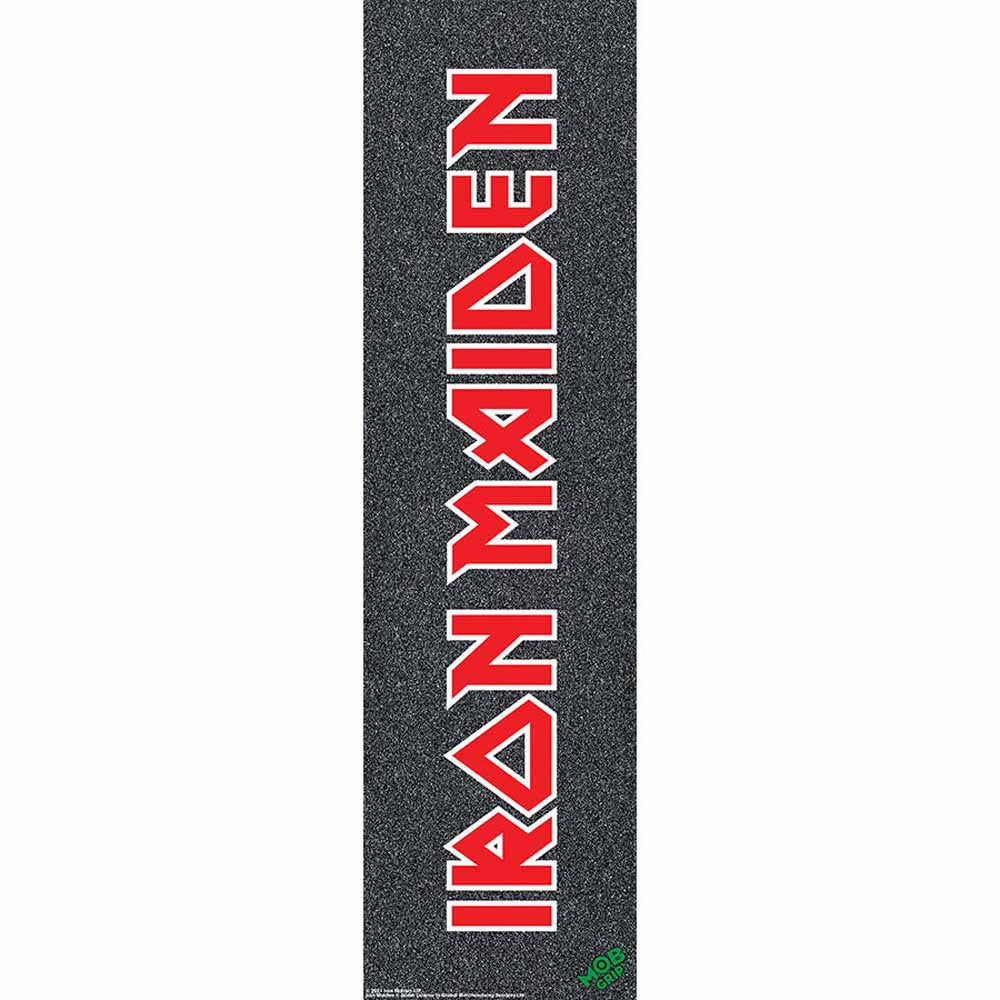 Mob Grip X Iron Maiden Logo Air Bubble Free Skateboard Griptape