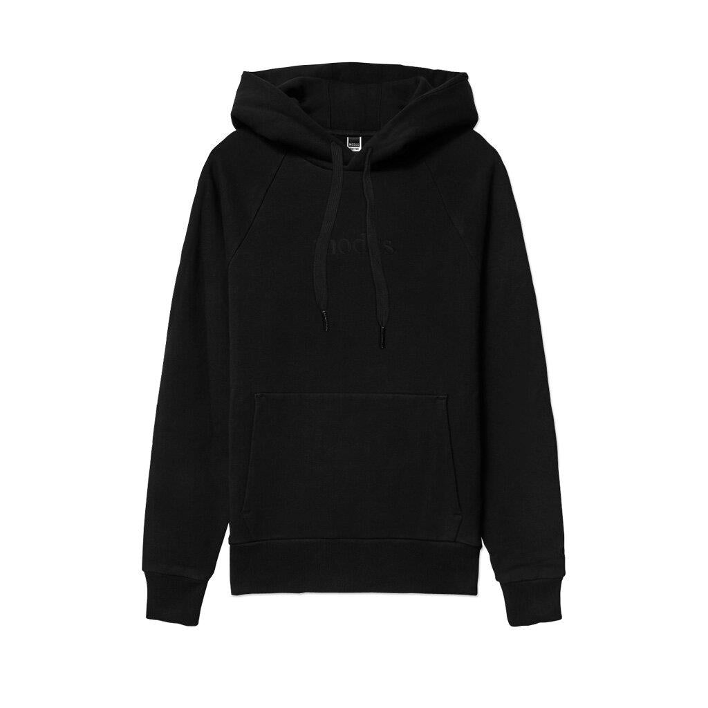 Modus Hood Og Tonal Logo Embroidery Black Skateboard Hoodie