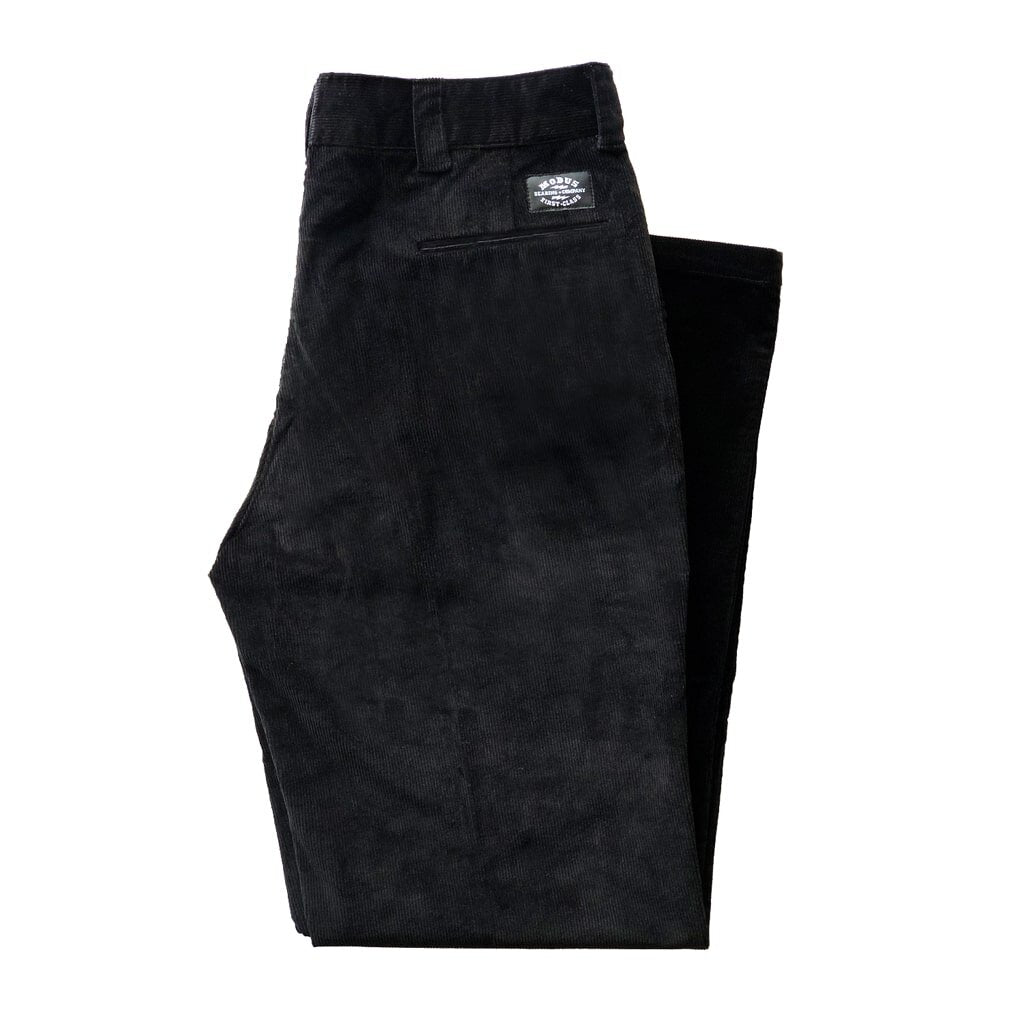 Modus Classic Work Pant Baggy Fit Corduroy Black Skateboard Bmx Pants